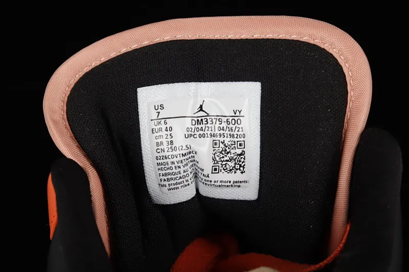 All categories Air Jordan Jordan series basketball shoes Air Jordan 1 Low Air Jordan 1 Low AJ1 Joe 1 white black orange low-top casual sneakers DM3379-600